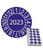 Jahresplakette 2023, Ø 20mm, 18/Bogen, in Jahresfarbe