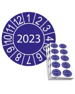 Jahresplakette 2023, Ø 30mm, 10/Bogen, in Jahresfarbe