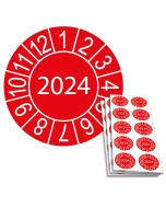 Jahresplakette 2024, Ø 30mm, 10/Bogen, in Jahresfarbe