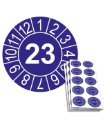 Jahresplakette 2023, Ø 30mm, 10/Bogen, in Jahresfarbe