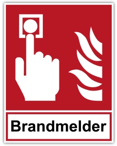 Brandschutzzeichen, Brandmelder, 200 x 260mm