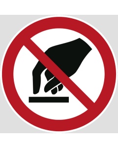 Verbotszeichen, Berühren verboten, 100-400mm