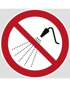 Verbotszeichen, Mit Wasser spritzen verboten, 100-400mm