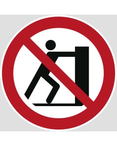 Verbotszeichen, Schieben verboten, 100-400mm