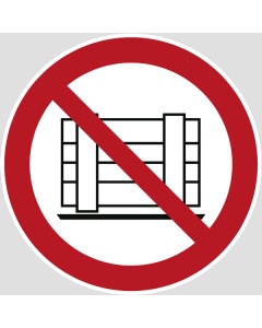 Verbotszeichen, Abstellen oder Lagern verboten, 12,5-50mm 10/Bogen