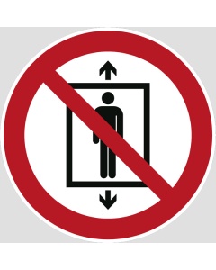 Verbotszeichen, Personenbeförderung verboten, 12,5-50mm 10/Bogen