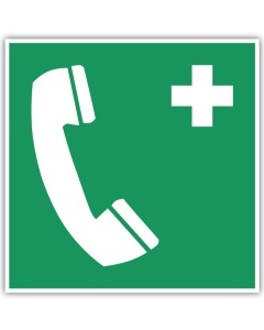 Rettungszeichen, Notruftelefon, 150-300mm