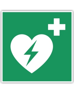 Rettungszeichen, Automatisierter externer Defibrillator (AED), 150-300mm