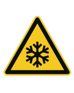 Warnzeichen, Warnung vor niedriger Temperatur-Frost, ISO/ASR, 12,5-50mm 10/Bogen