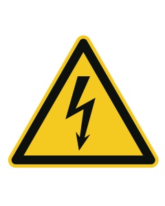 Warnzeichen, Warnung vor elektrischer Spannung, ISO/ASR, 12,5-50mm 10/Bogen