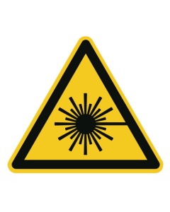 Warnzeichen, Warnung vor Lasertrahl, ISO/ASR, 12,5-50mm 10/Bogen