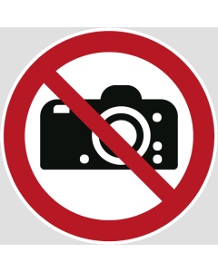 Verbotszeichen, Fotografieren verboten, 100-400mm